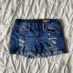 Aeropostale 00 MIDI Jean Shorts, Blue